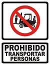 GS-324 SEÑALAMIENTO DE PROHIBIDO TRANSPORTAR PERSONAS